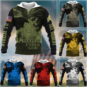 One Nation Under God Custom All Over Print Shirt Hoodie Gift For US Veteran H2511 Trna