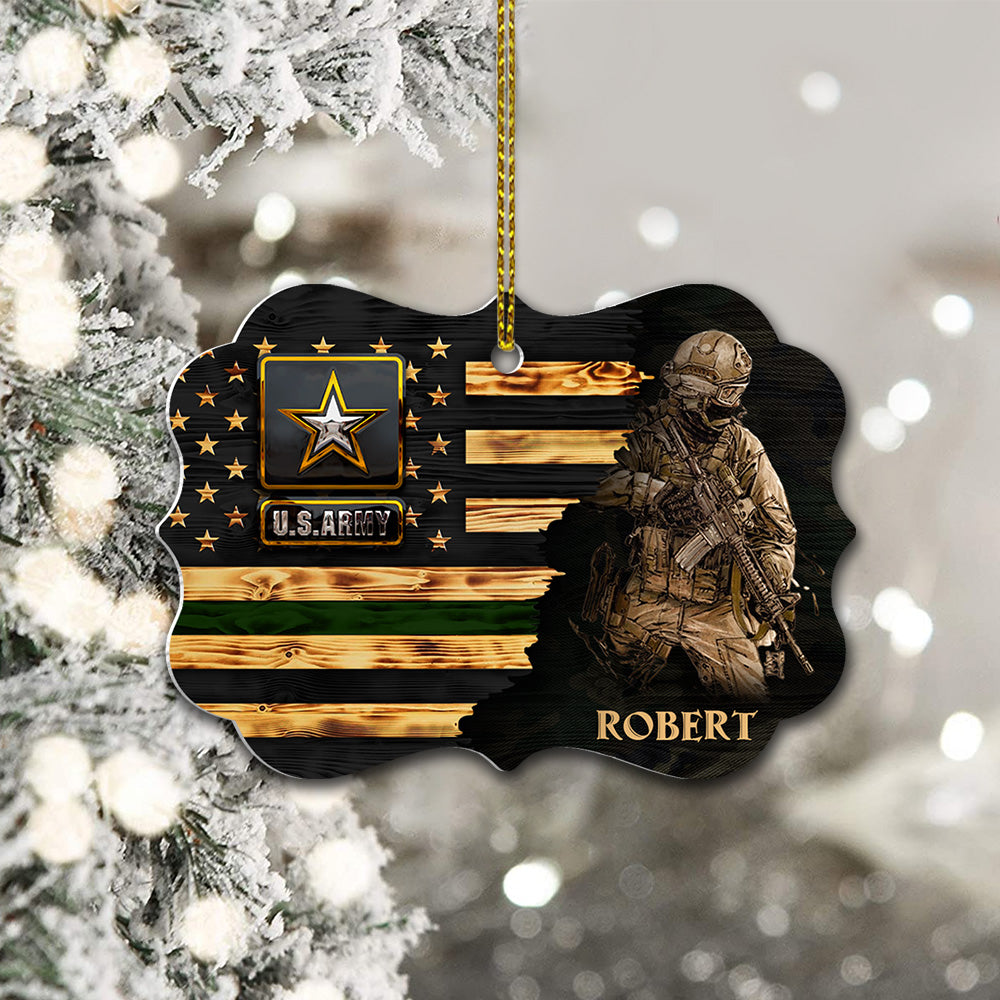 Personalized Gifts For Veteran Custom Ornament Gifts For Veteran Veteran Soldier On Duty Ornament H2511