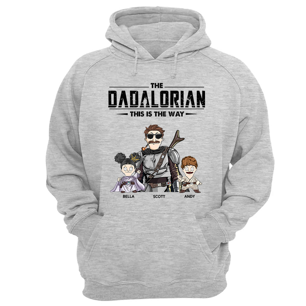 The Dadalorian This Is The Way Personalized Shirt Gift For Dad - Custom Nickname With Kids New Nh00