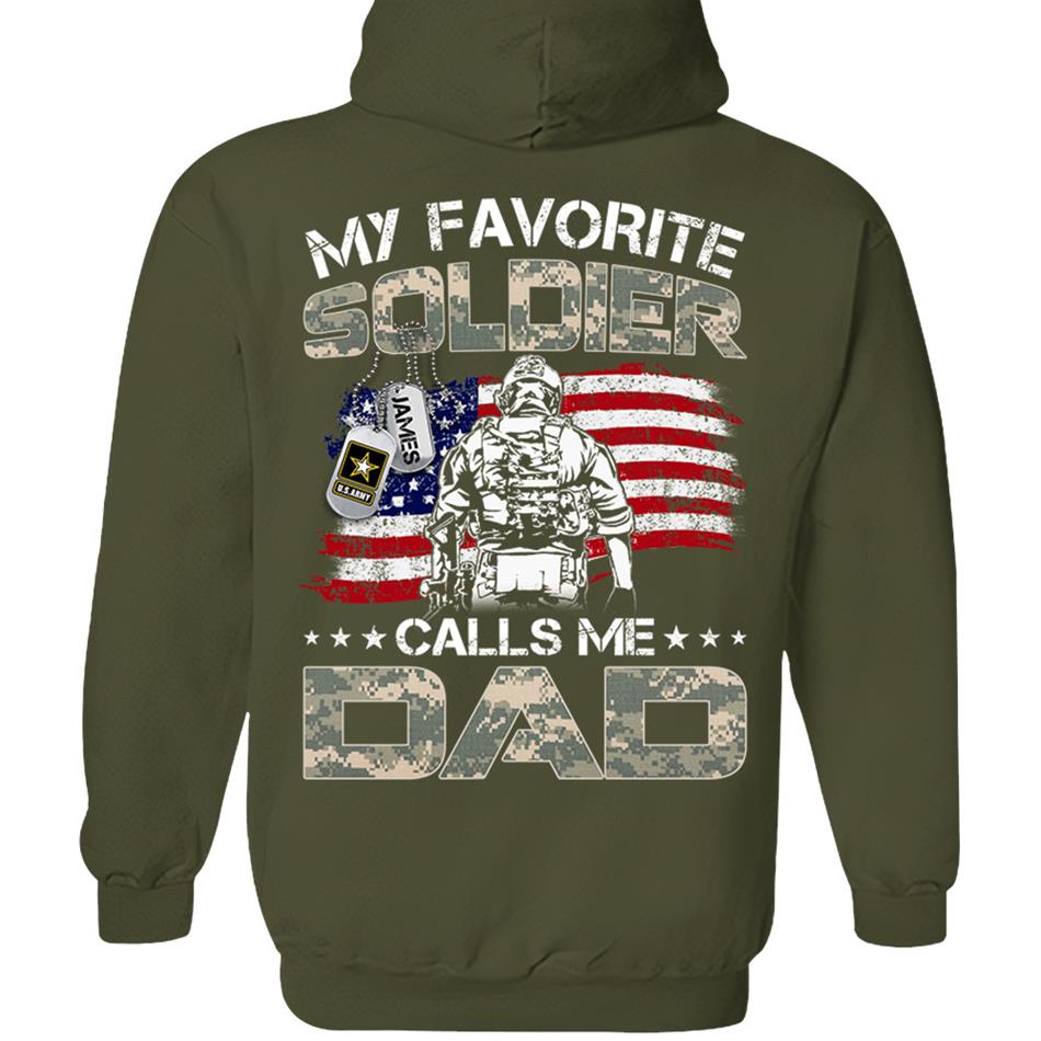 My Favorite Soldier Call Me Dad Mom Custom Shirt Proud Army Military Family Shirt US Army Graduration Shirt Big Day Shirt H2511 Trna
