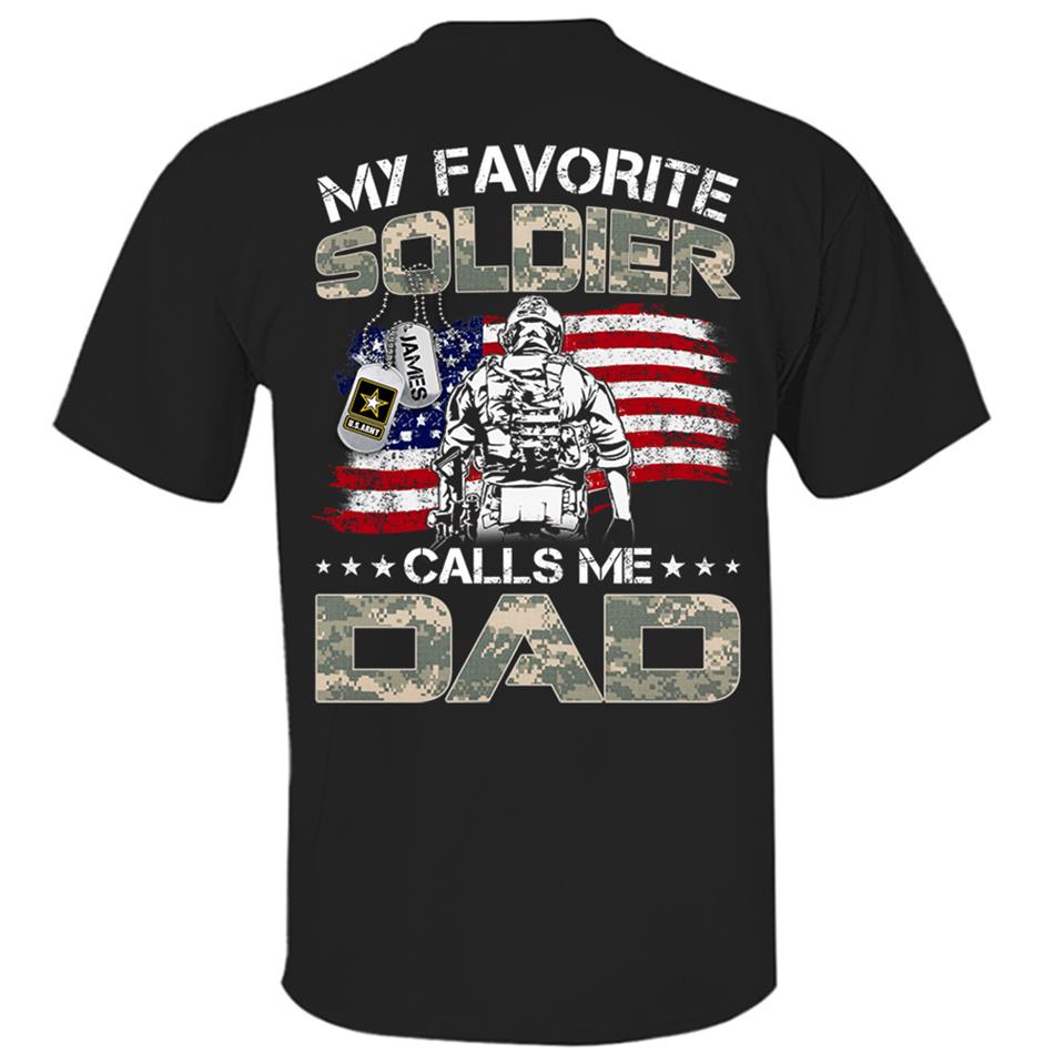My Favorite Soldier Call Me Dad Mom Custom Shirt Proud Army Military Family Shirt US Army Graduration Shirt Big Day Shirt H2511 Trna