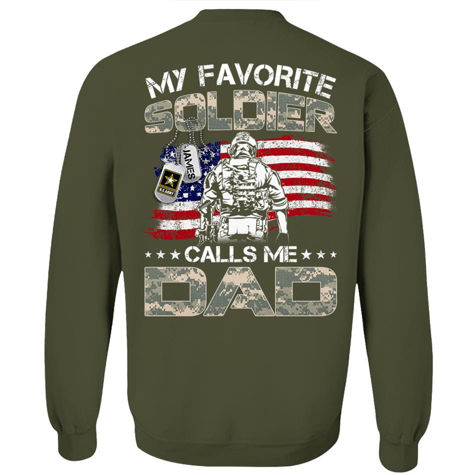 My Favorite Soldier Call Me Dad Mom Custom Shirt Proud Army Military Family Shirt US Army Graduration Shirt Big Day Shirt H2511 Trna
