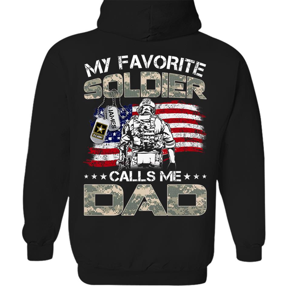 My Favorite Soldier Call Me Dad Mom Custom Shirt Proud Army Military Family Shirt US Army Graduration Shirt Big Day Shirt H2511 Trna