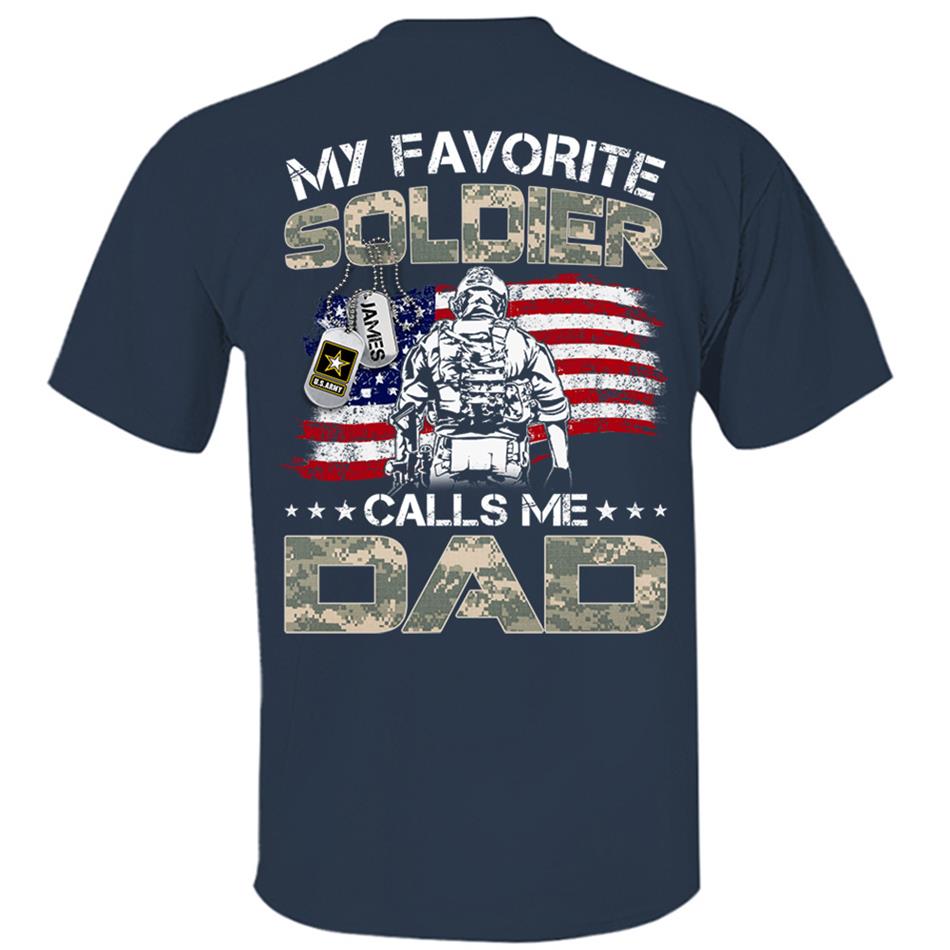 My Favorite Soldier Call Me Dad Mom Custom Shirt Proud Army Military Family Shirt US Army Graduration Shirt Big Day Shirt H2511 Trna