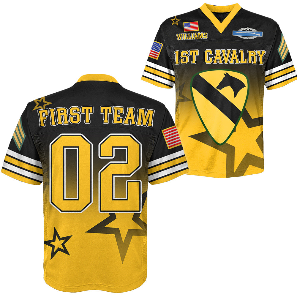 Custom Division All Branches Football Jersey Shirt For Military Veteran H2511