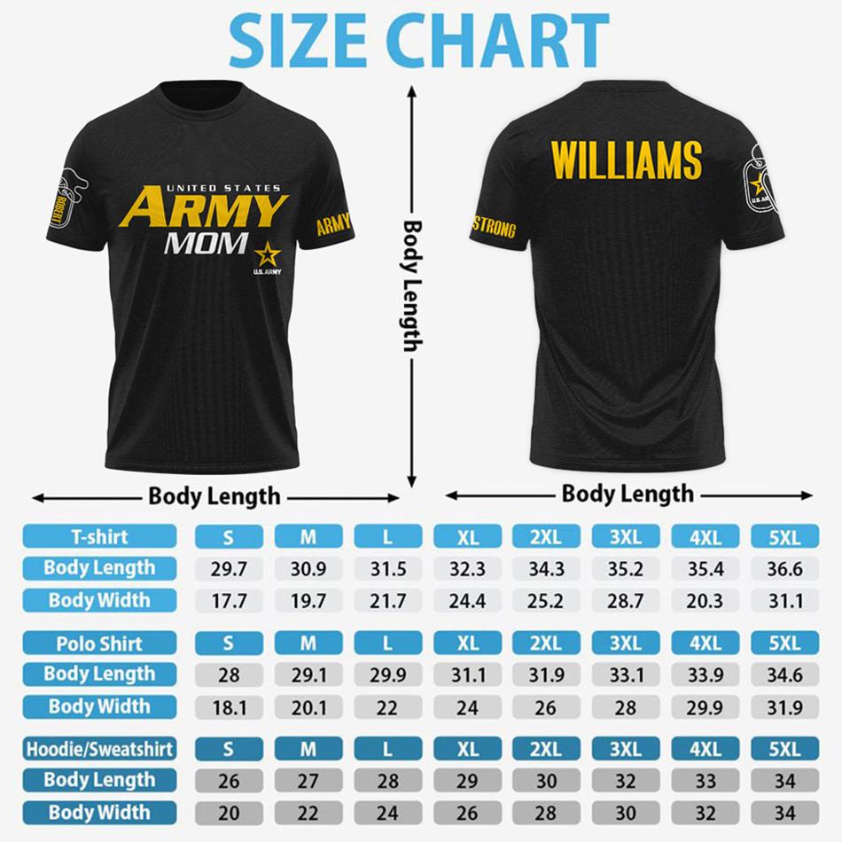 Custom Proud Army Mom Dad Personalized All Over Print Shirt Hoodie Gift For US Military Mom Dad Graduation Day Proud Shirt H2511 Trna