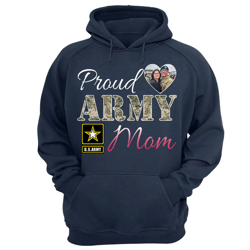 Proud Army Mom Dad Wife... Custom Shirt For Military Family Members Proud Shirt Support Our Troops Shirt H2511 Trna