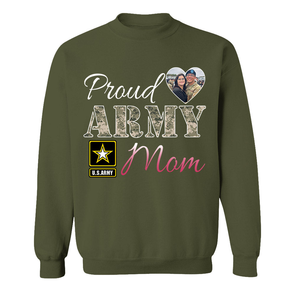 Proud Army Mom Dad Wife... Custom Shirt For Military Family Members Proud Shirt Support Our Troops Shirt H2511 Trna