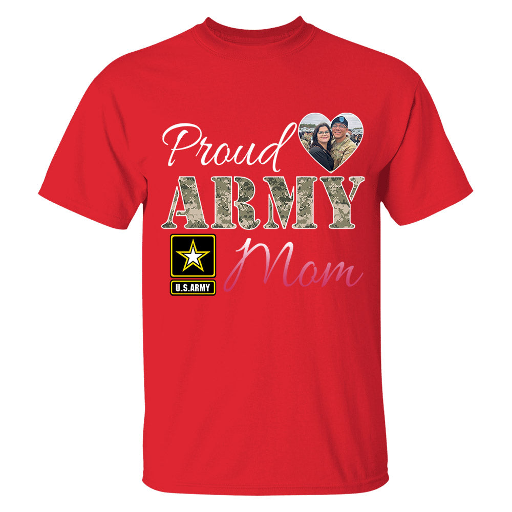 Proud Army Mom Dad Wife... Custom Shirt For Military Family Members Proud Shirt Support Our Troops Shirt H2511 Trna
