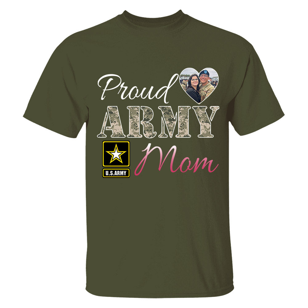 Proud Army Mom Dad Wife... Custom Shirt For Military Family Members Proud Shirt Support Our Troops Shirt H2511 Trna