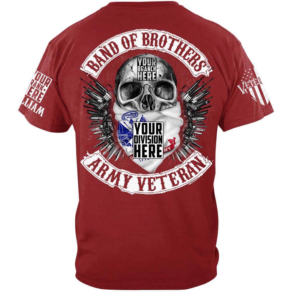 Skull Band Of Brothers US Veteran Custom all Branches Shirt For Veteran H2511