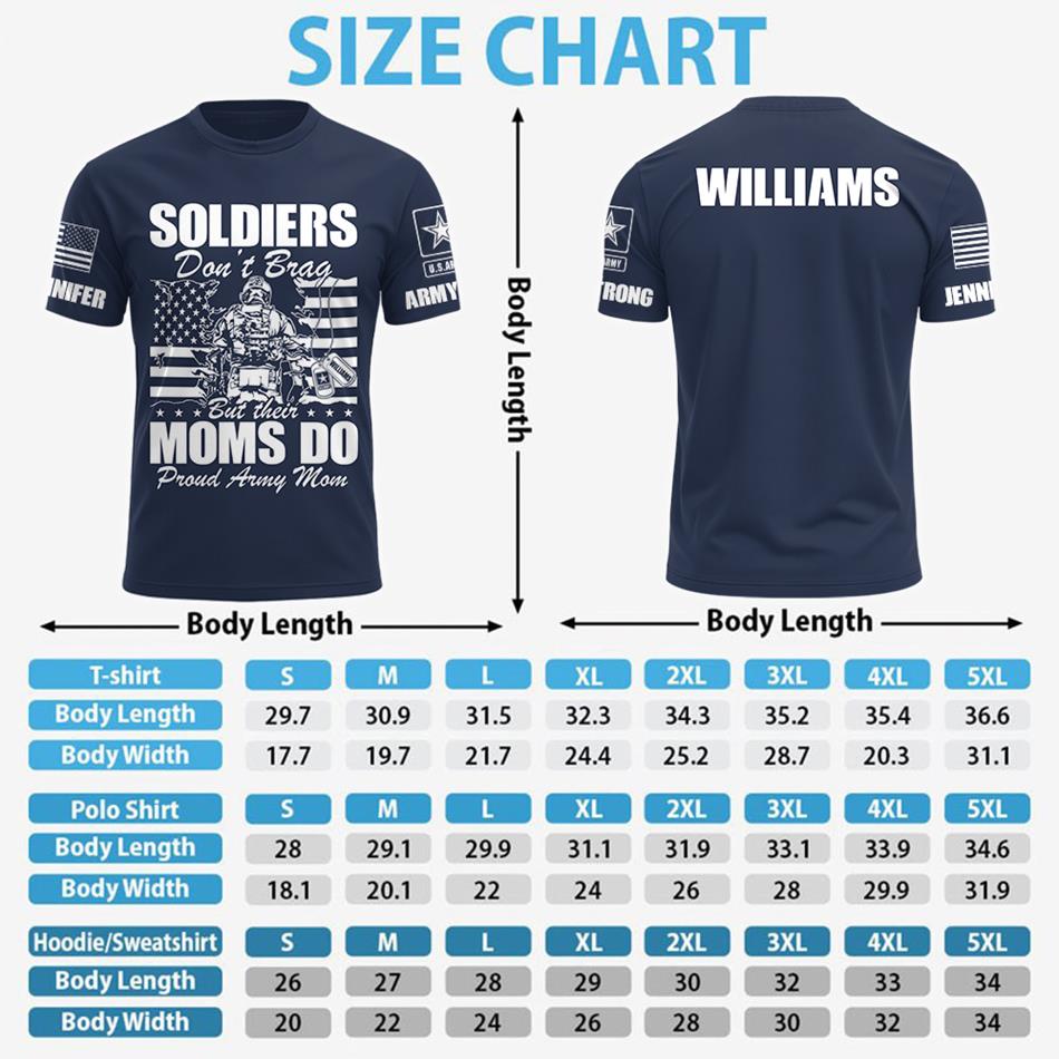 Soldiers Don't Brag But Their Moms Do - Proud Army Mom Custom All Over Print Shirt Hoodie Red Fridays Shirt Support Our Troops Shirt H2511 Trna
