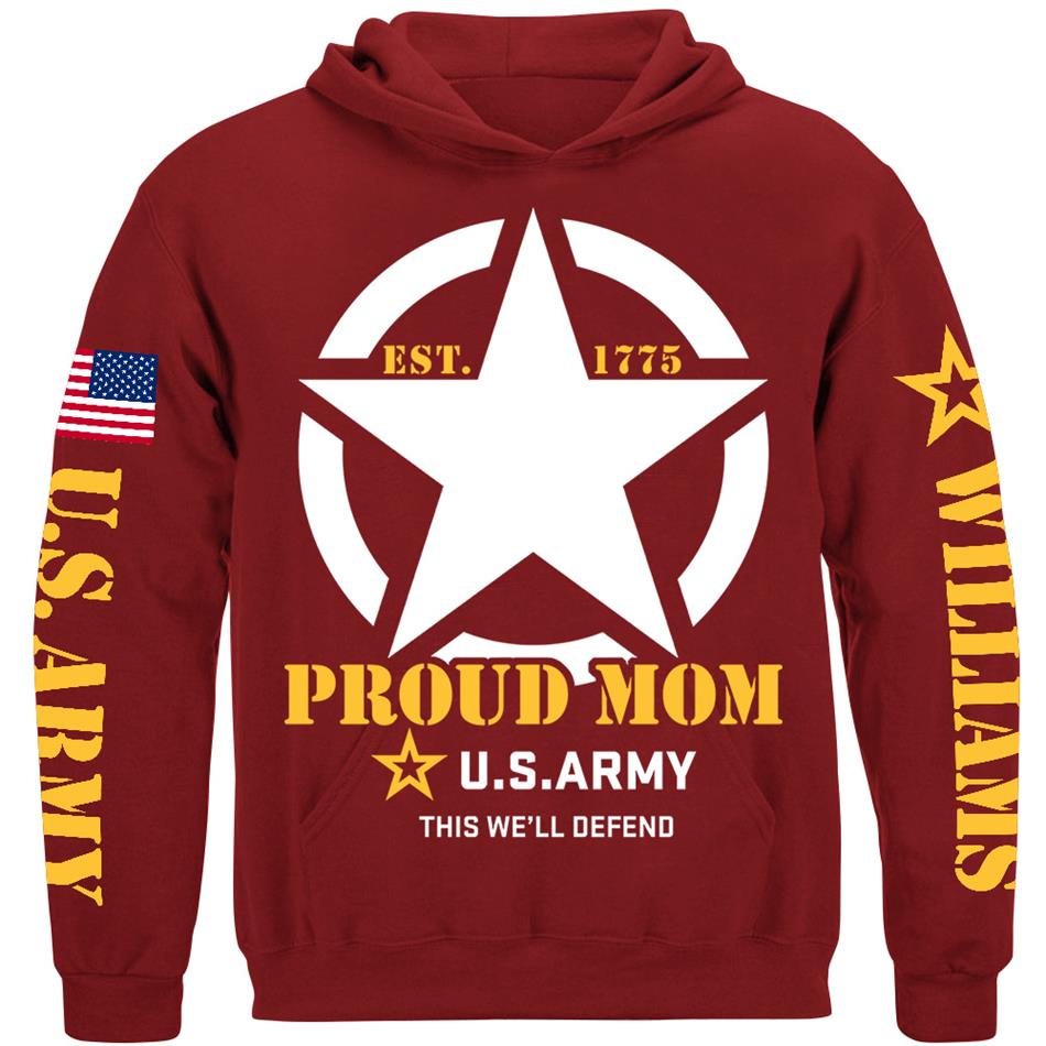 US Army Proud Mom Custom Shirt For US Military Family Members Proud Family Shirt Red Fridays Shirt  H2511 Trna