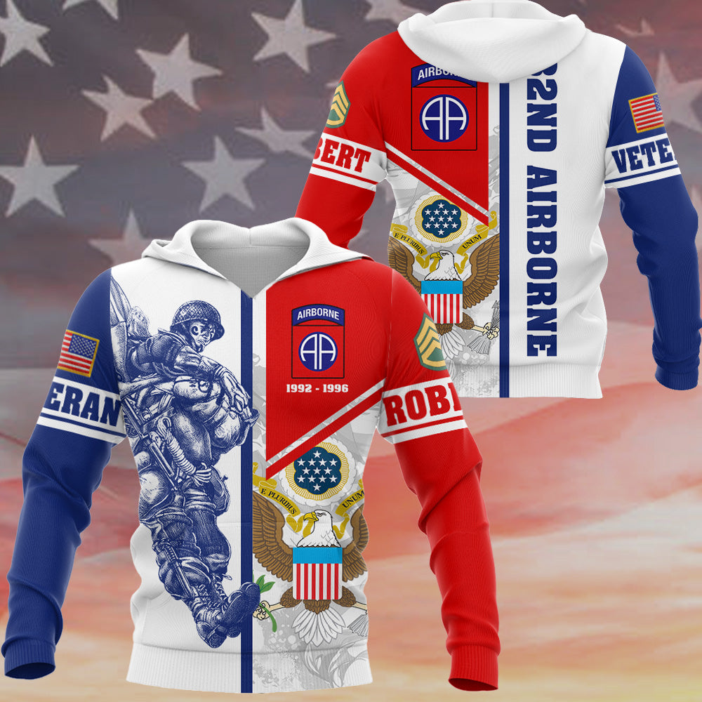 Veteran Custom 3D All Over Prints T-Shirt, Personalized Name And Ranks Available To All Military Branches H2511 Do99