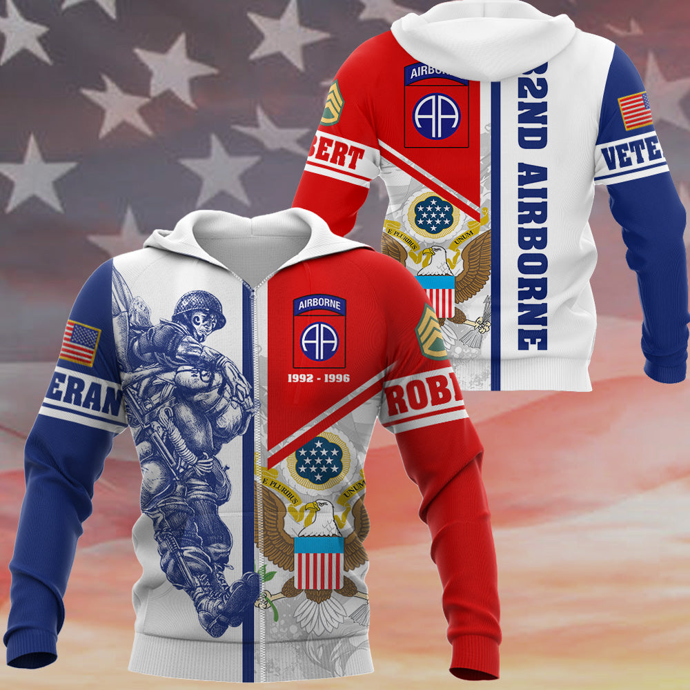 Veteran Custom 3D All Over Prints T-Shirt, Personalized Name And Ranks Available To All Military Branches H2511 Do99