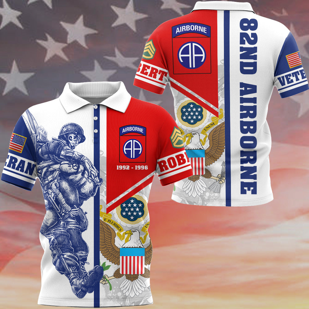 Veteran Custom 3D All Over Prints T-Shirt, Personalized Name And Ranks Available To All Military Branches H2511 Do99