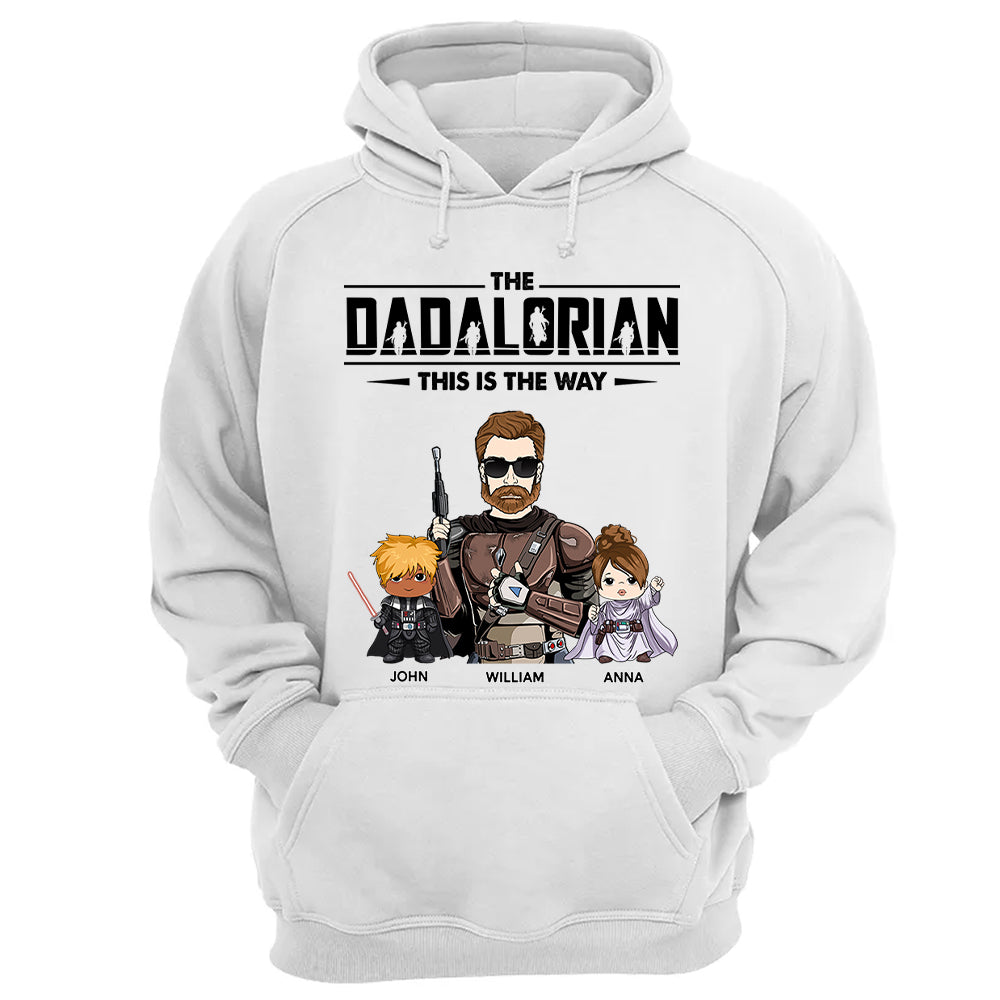 The Dadalorian This Is The Way Personalized Shirt Gift For Dad - Custom Nickname With Kids