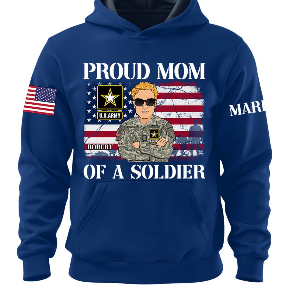 Proud Mom Dad Of A Soldier Custom Shirt For Military Mom Dad Grandma Family Members H2511 Trna