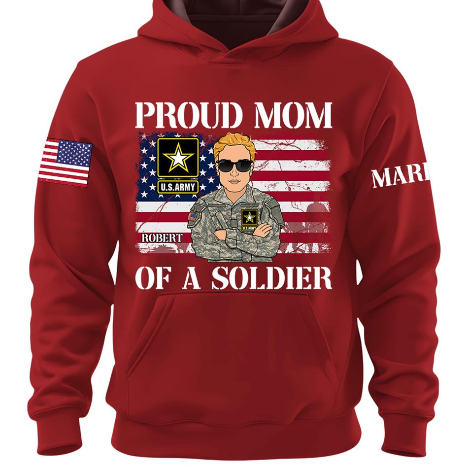 Proud Mom Dad Of A Soldier Custom Shirt For Military Mom Dad Grandma Family Members H2511 Trna