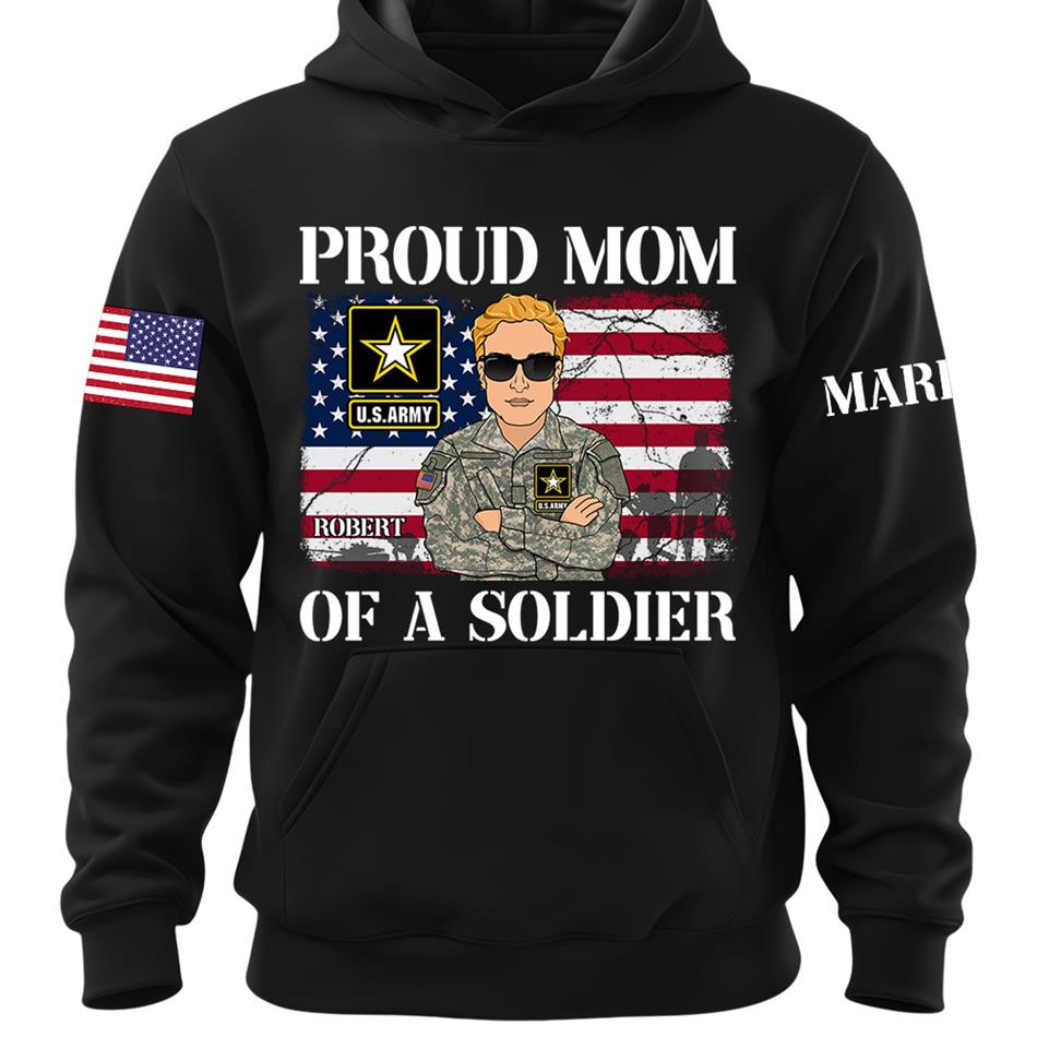 Proud Mom Dad Of A Soldier Custom Shirt For Military Mom Dad Grandma Family Members H2511 Trna