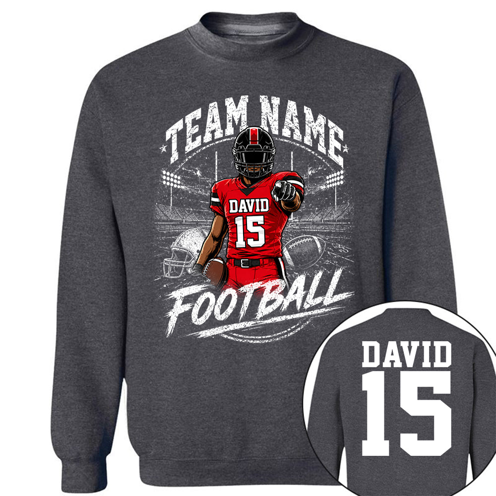 Personalized American Football Team Shirt - Football GameDay Custom Shirt Na02 VH01