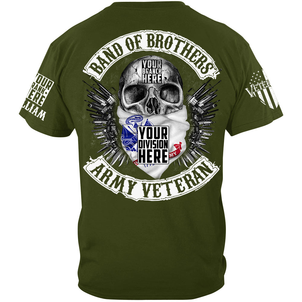Skull Band Of Brothers US Veteran Custom all Branches Shirt For Veteran H2511
