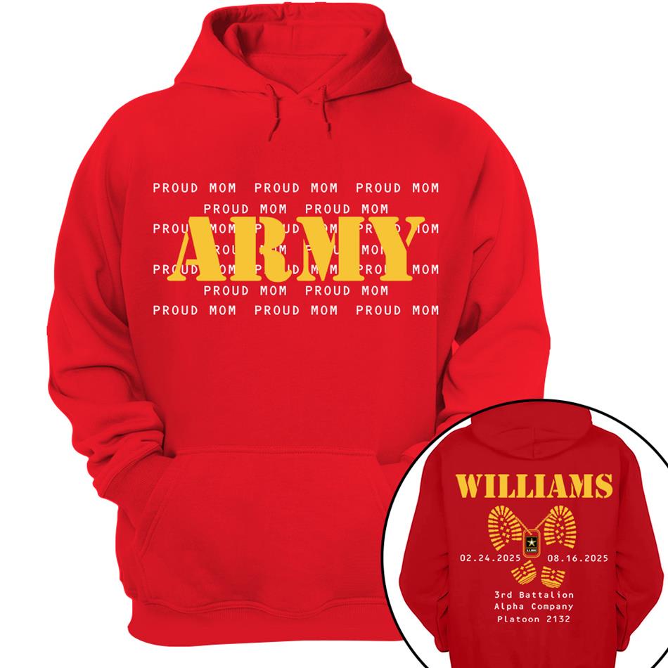 Army Proud Mom Custom Shirt For US Military Families Military Loved Ones Shirt Military Graduate Shirt H2511 Trna