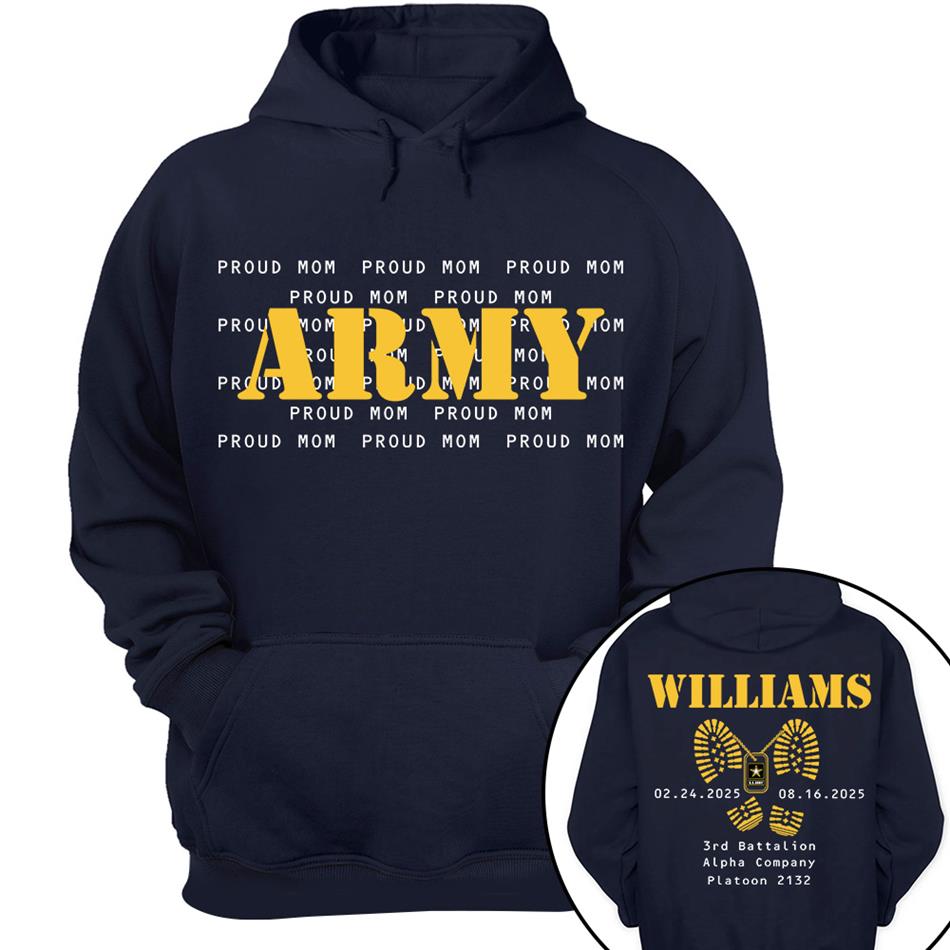 Army Proud Mom Custom Shirt For US Military Families Military Loved Ones Shirt Military Graduate Shirt H2511 Trna