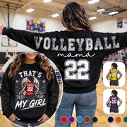 Personalized That's My Girl Shirt, Custom Player & Number, Volleyball Mom Gift for Game Day Na02 VH01