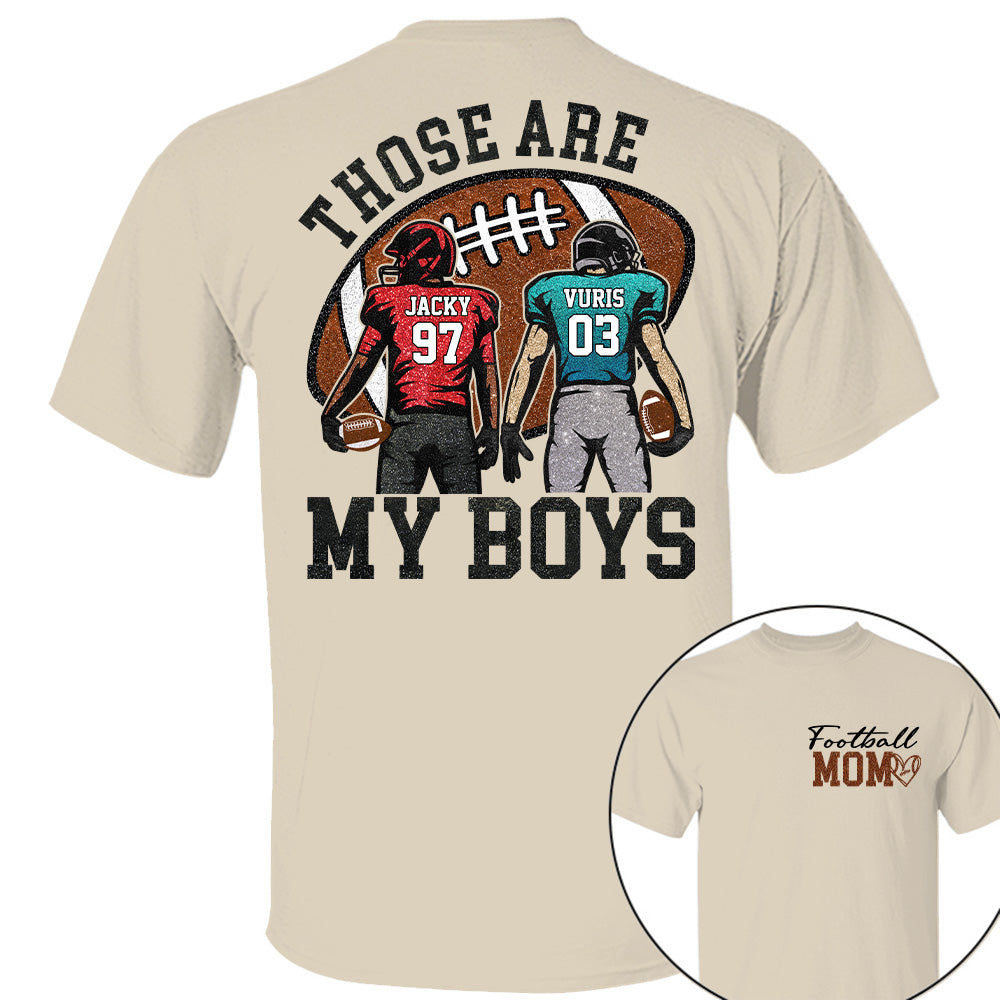Personalized Football Mom Football Grandma Shirt Those Are My Kids Shirt Gift For Sport Family T1807 T24