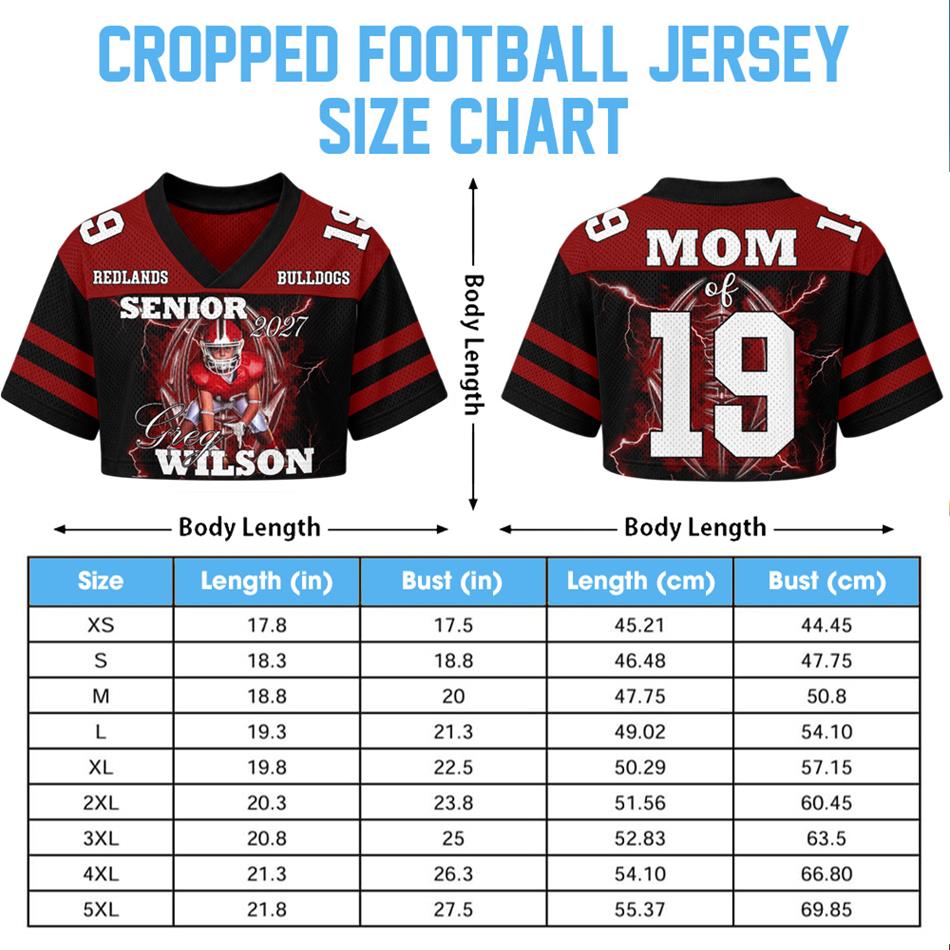 Custom Photo Cropped Football Jersey Shirt For Football Family Game Day Shirt H2511 Trna
