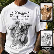Best Dog Dad Ever, Personalized Dog Dad Shirt, Gift For Dog Lovers, Family Pet Lover Tee, Pet Lover Father's Day Gift T1807 T24