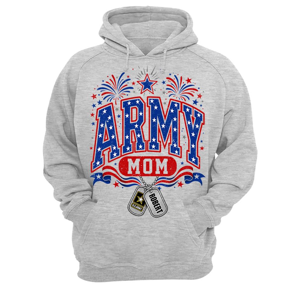 4TH July Army Mom Custom Shirt For Proud Military Mom Aunt Sister Grandma Shirt H2511 Trna