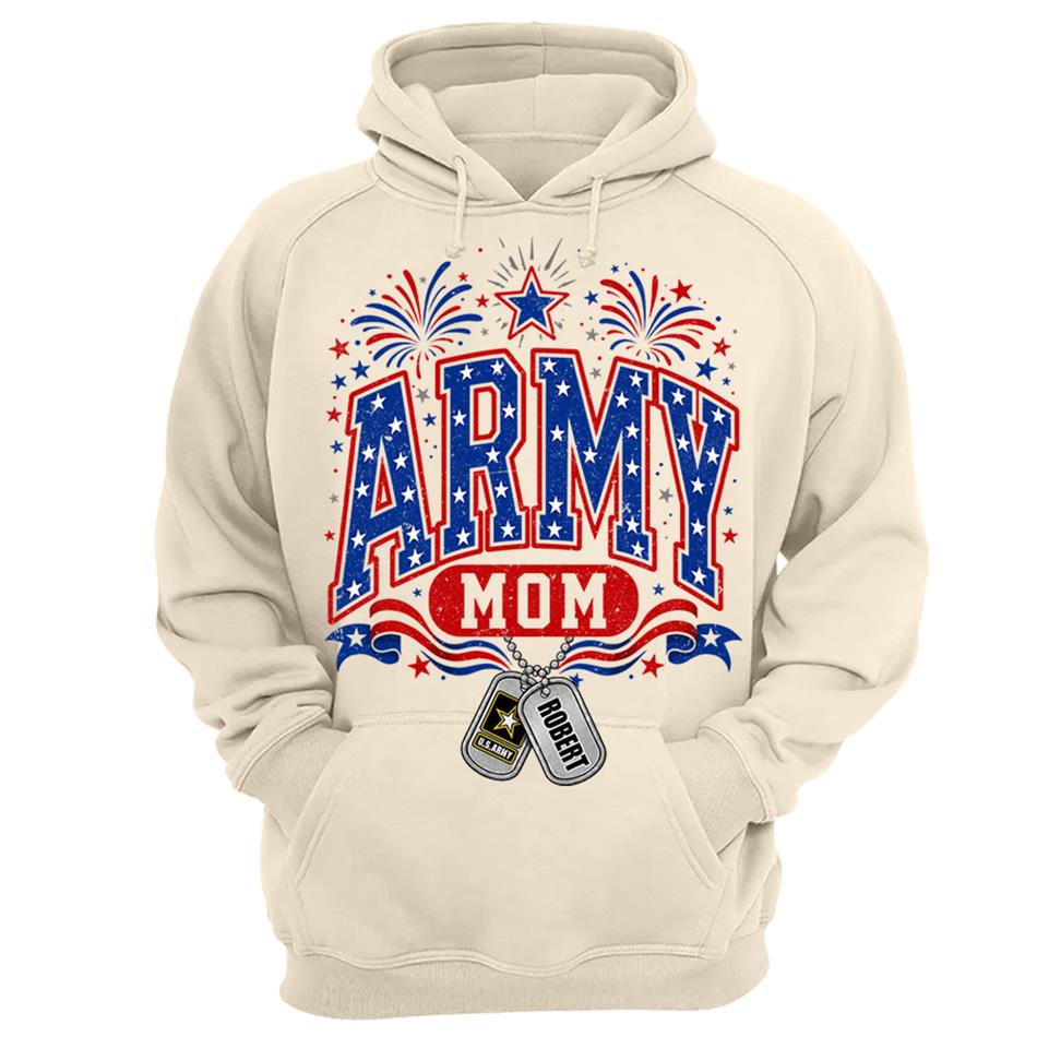 4TH July Army Mom Custom Shirt For Proud Military Mom Aunt Sister Grandma Shirt H2511 Trna