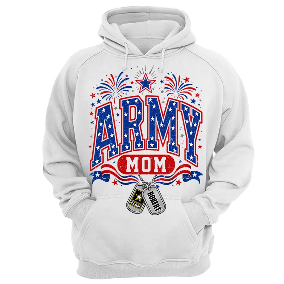 4TH July Army Mom Custom Shirt For Proud Military Mom Aunt Sister Grandma Shirt H2511 Trna