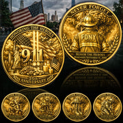 Never Forget Honoring The Heroes 25th Anniversary 9-11 Remember Coin Gift For Firefighter H2511 Trna