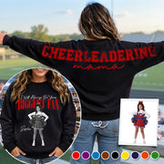 Cheerleader I Will Always Be Your Biggest Fan, Custom Large Back Graphic Cheerleading, Gift For Cheer Mom Grandma Cheer Family Game Day Shirt  Vr2 MI209 T24
