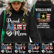 Proud Army Mom Custom Shirt Hoodie Gift For Proud Mom Dad Support Our Troops Shirt H2511