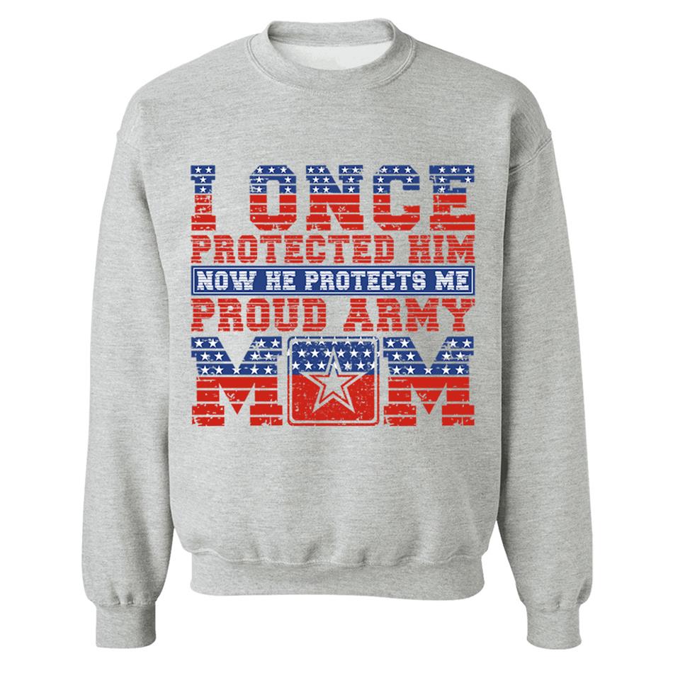 I Once Protected Him Now He Protects Me Proud Army Mom 4th July Custom Shirt For Proud Military Familes Shirt H2511 Trna