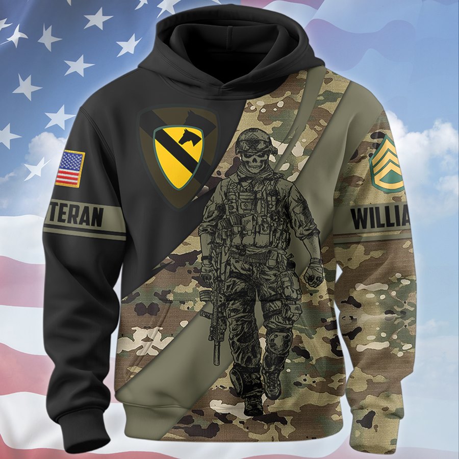 Customize Military Camouflage Fire Style All Over Print Shirts For Veteran Soldier H2511 Trna