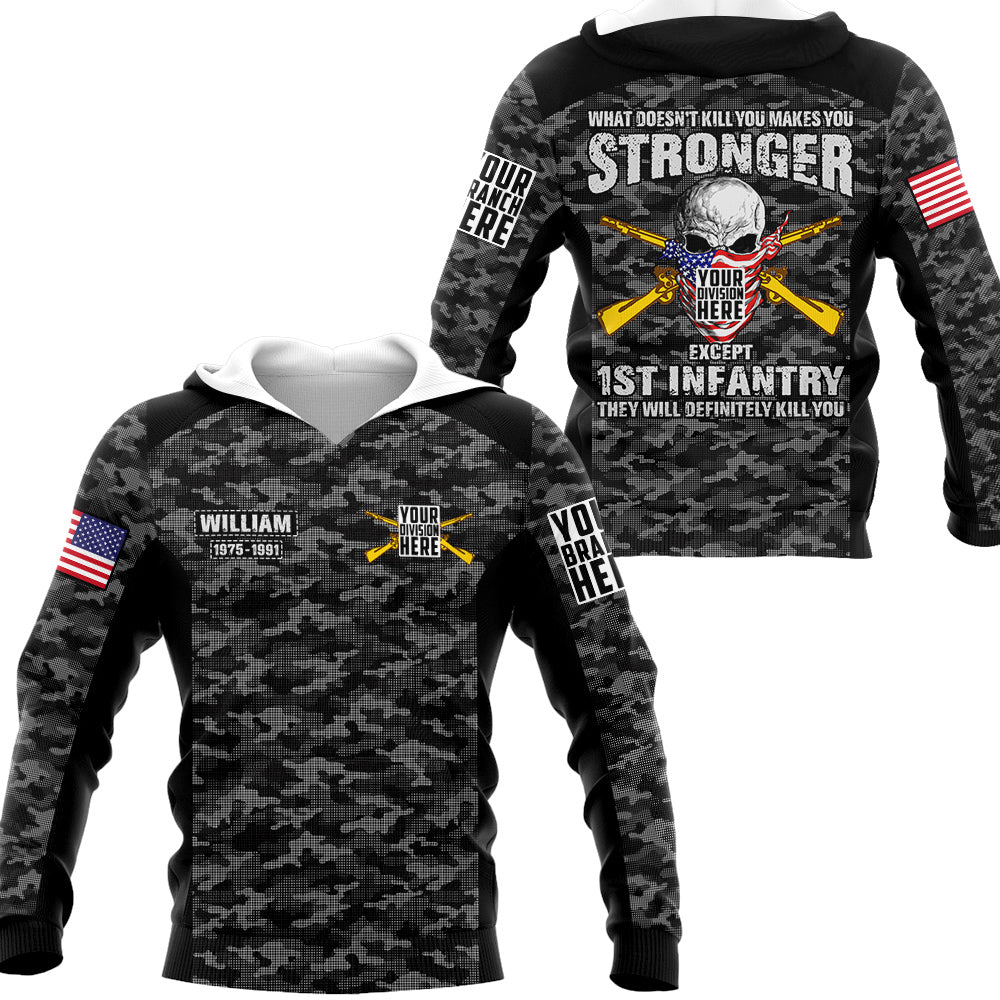 What Doesnt Kill You Makes You Stronger Personalized All Over Print Shirt   Shirt For Veteran H2511