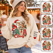 Gigi Claus Custom Sweatshirt - Best Family Christmas Gift for Grandma Santa Claus Boop Sweatshirt Reindeer, Santa Boop Funny Santa Sweatshirt New C2408 Tm01 NT01