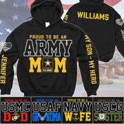 Proud To Be An Army Mom Custom All Over Print Shirt Hoodie Gift For US Military Mom Dad Graduation Day Proud Shirt H2511 Trna