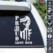 Proud Army Mom Wife Sister Grandma Custom Car Decal Gift For Military Family Members H2511