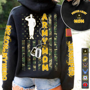 My Son My Hero Custom Camouflage Flag All Over Print Shirt Gift For US Military Mom Dad Family Members H2511