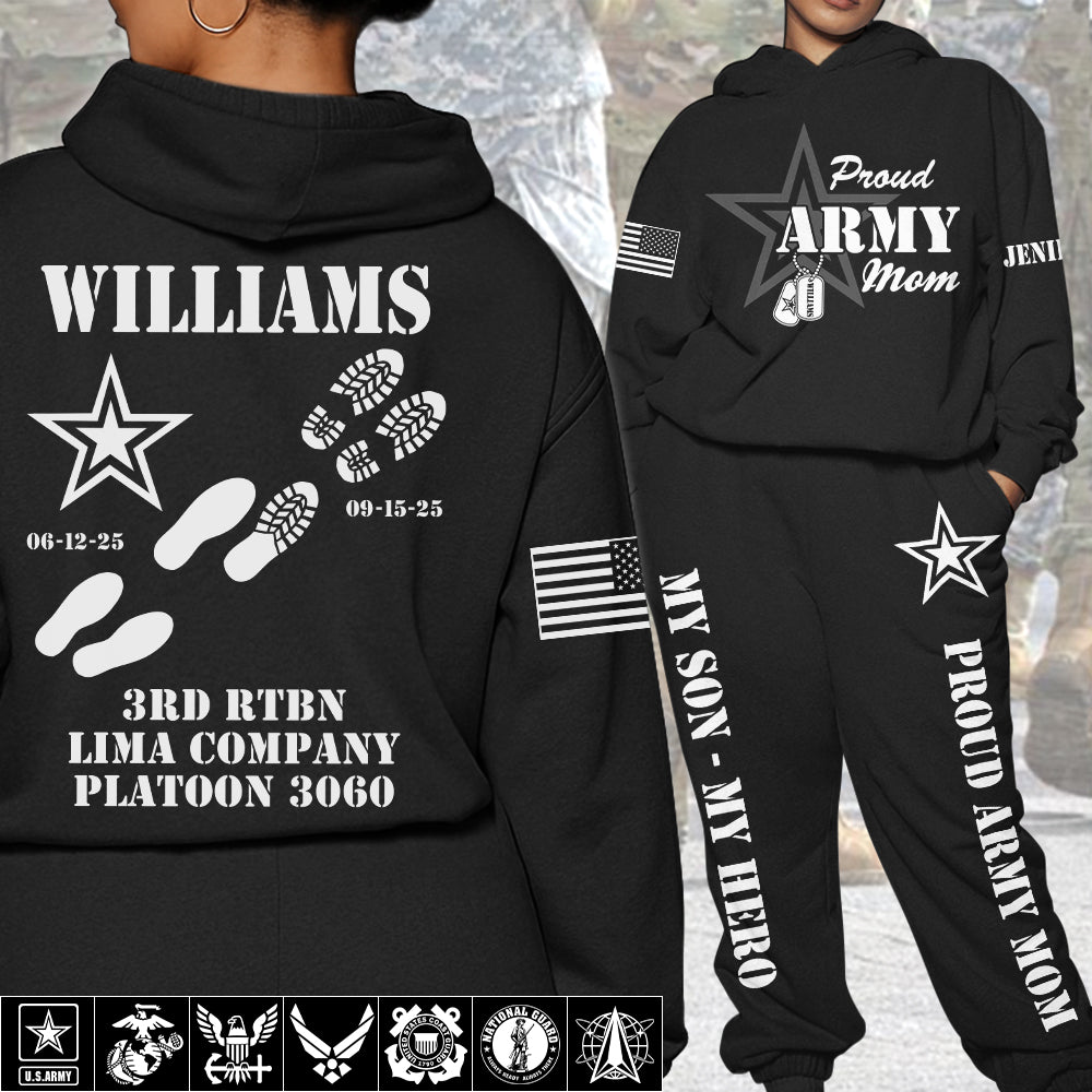 Proud Army Mom My Son My Hero Custom All Over Print Shirt Pant Gift For Military Mom Dad Family Members Shirt H2511