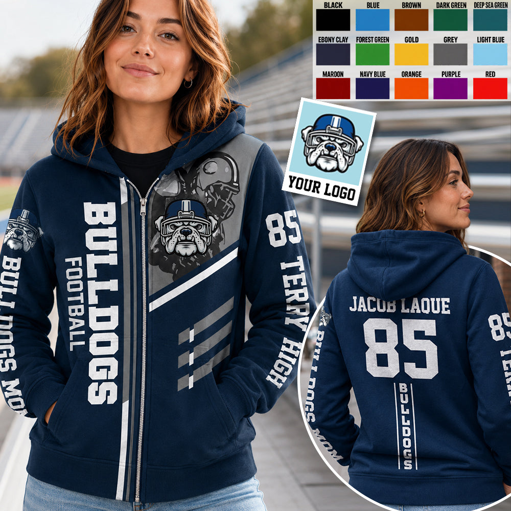 Custom Football Team Name All Over Print Shirt Gift For Football Lovers Football Family Game Day Shirt H2511