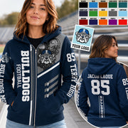 Custom Football Team Name All Over Print Shirt Gift For Football Lovers Football Family Game Day Shirt H2511