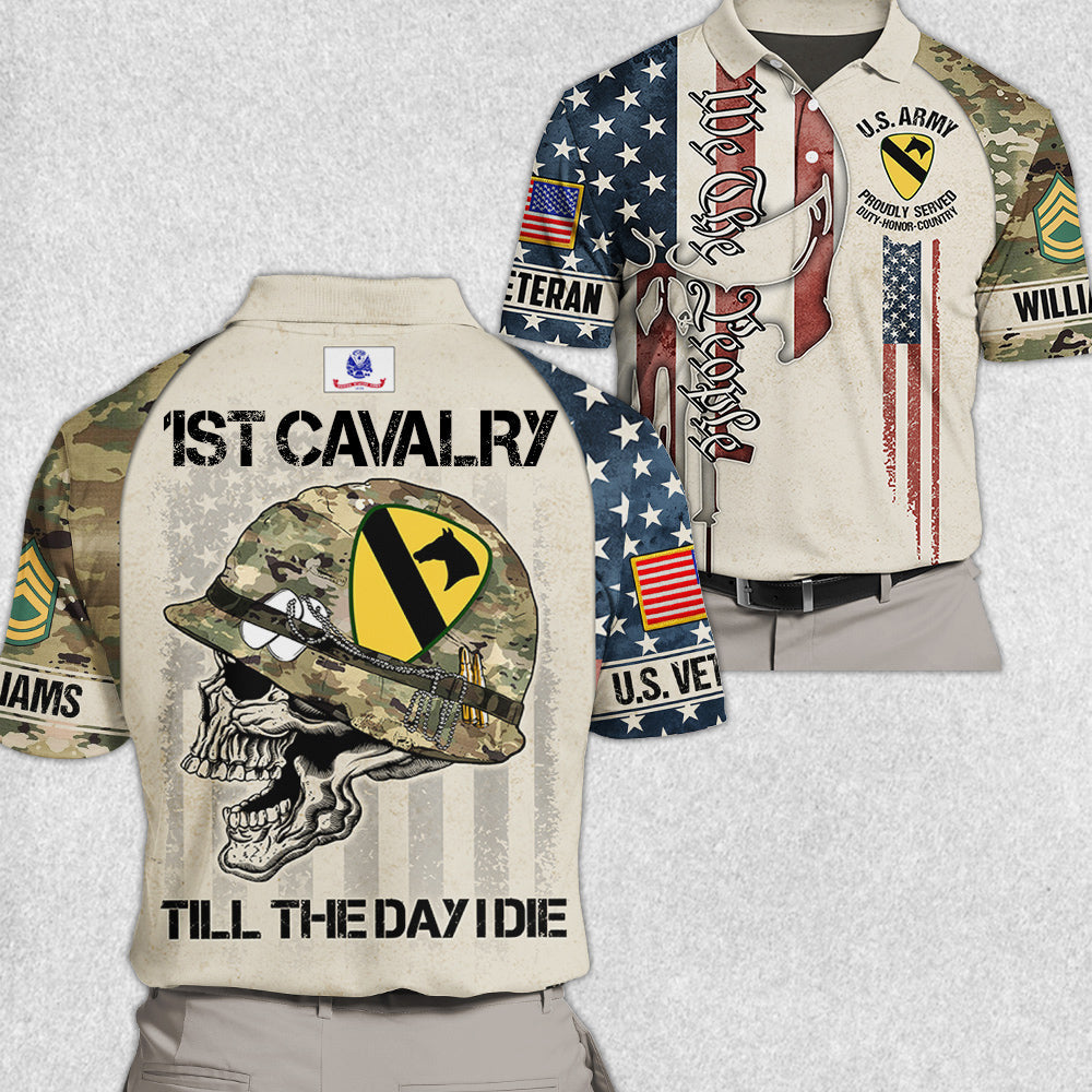 Veteran Till The Day I Die Skull All Over Print Shirt For Soldier US Veteran H2511