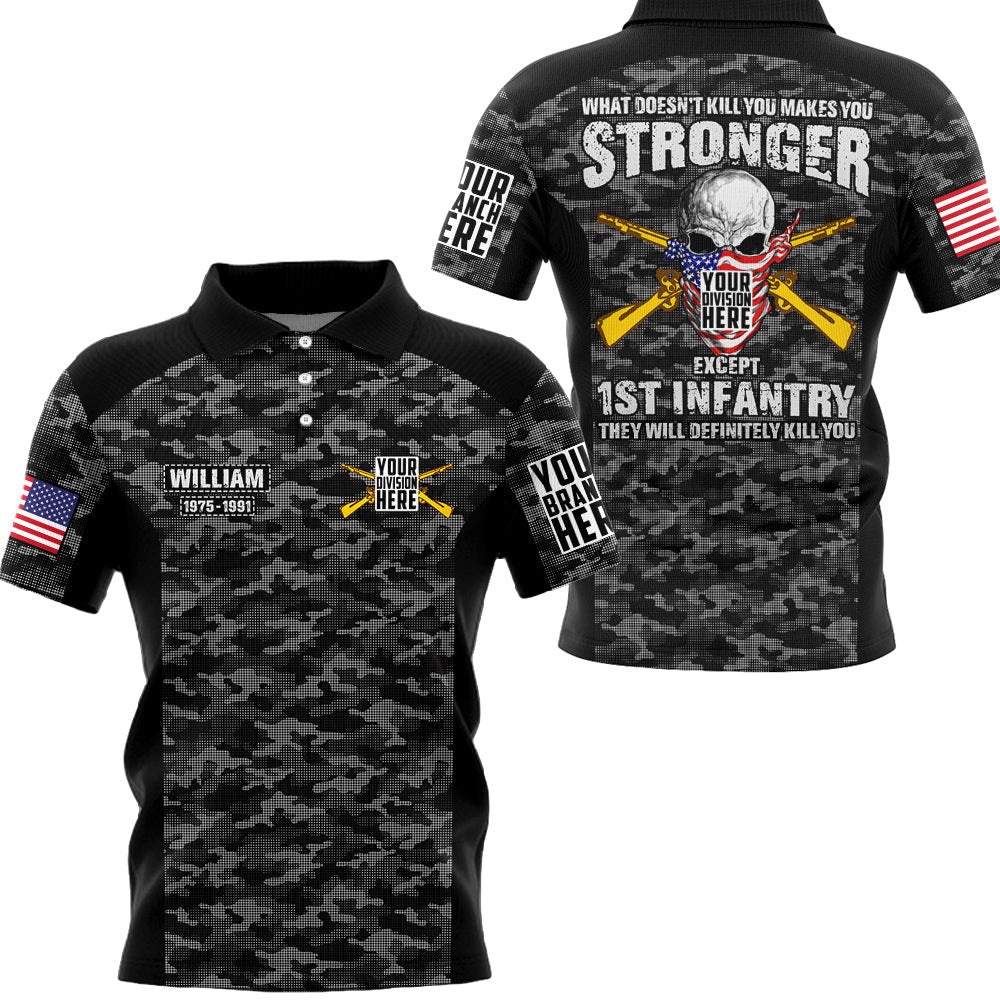 What Doesnt Kill You Makes You Stronger Personalized All Over Print Shirt   Shirt For Veteran H2511